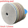 5Inch 125mm Dry/Wet Diamond Polishing Pads Flexible Grinding Disc For Granite Marble Concrete Stone Sanding Discs Grinding Tools
