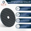 4-inch dry grinding polishing pad 100mm diamond polishing pad granite marble stone concrete sandpaper for polishing stone grindi
