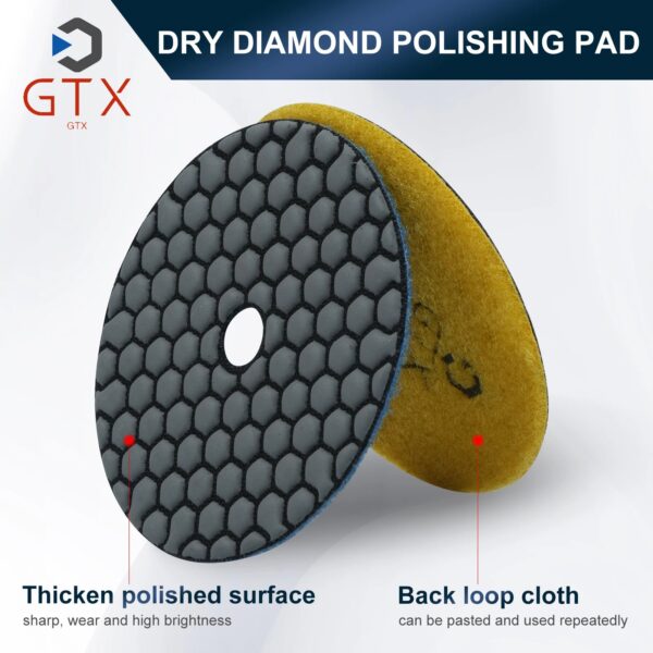 4-inch dry grinding polishing pad 100mm diamond polishing pad granite marble stone concrete sandpaper for polishing stone grindi