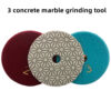 3-step diamond polishing pad dry wet polishing disc 123 # marble granite concrete flexible grinding disc