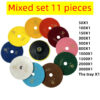 11pcs 4 inch 100mm Diamond Polishing Pads Kit Wet/Dry for Granite Stone Concrete Marble Polishing Use Grinding Discs Set