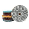 3-step diamond polishing pad dry wet polishing disc 123 # marble granite concrete flexible grinding disc