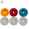 3-step diamond polishing pad dry wet polishing disc 123 # marble granite concrete flexible grinding disc