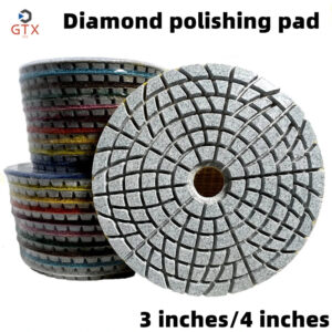 80mm 100mm Diamond Polishing Pad 3" 4" Wet Buff Disc Abrasive for Sanding Marble Granite Concrete Grinding Countertop Stone
