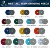 4-inch dry grinding polishing pad 100mm diamond polishing pad granite marble stone concrete sandpaper for polishing stone grindi