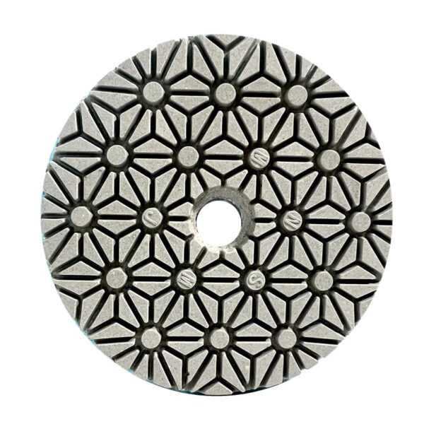 3-step diamond polishing pad dry wet polishing disc 123 # marble granite concrete flexible grinding disc