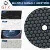 4-inch dry grinding polishing pad 100mm diamond polishing pad granite marble stone concrete sandpaper for polishing stone grindi