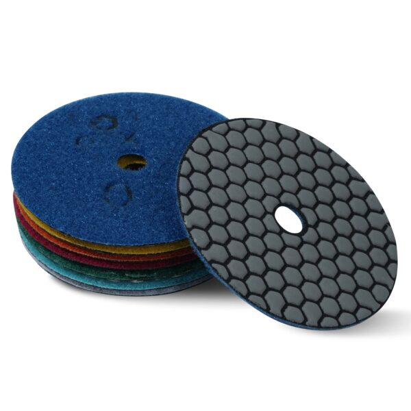 4-inch dry grinding polishing pad 100mm diamond polishing pad granite marble stone concrete sandpaper for polishing stone grindi