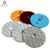 3-step diamond polishing pad dry wet polishing disc 123 # marble granite concrete flexible grinding disc