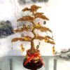 Cash tree hand-woven aluminum wire fortune tree ornament handicrafts TV cabinet decoration store opening lucky tree